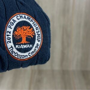 Kiawah Ocean Course Cable Knit Sweater Vest Mens L (tag 2XL) Blue 1/4 Zip Golf